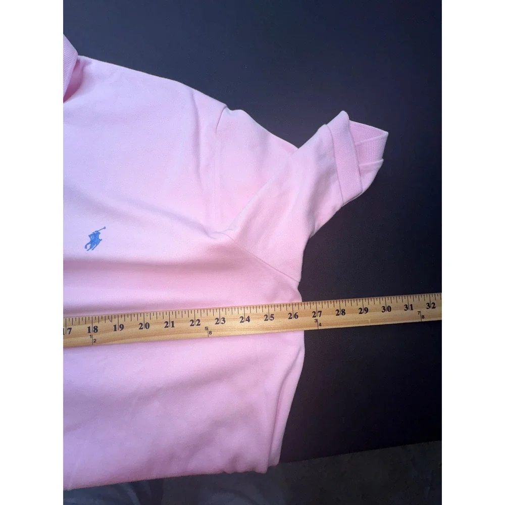 Polo Ralph Lauren Mens XL Pink Short Sleeve Embroidered Pony Polo Shirt